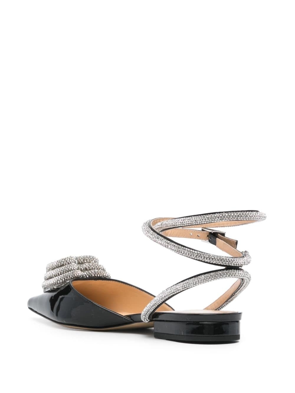 Triple Heart crystal-embellished ballerina shoes - 3
