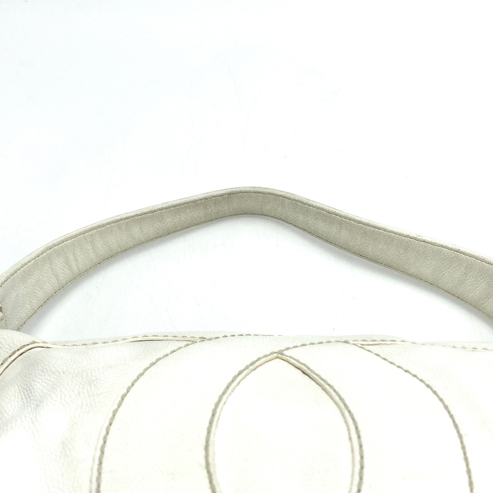 Chanel No.9 White Stitch CC Handbag - 7