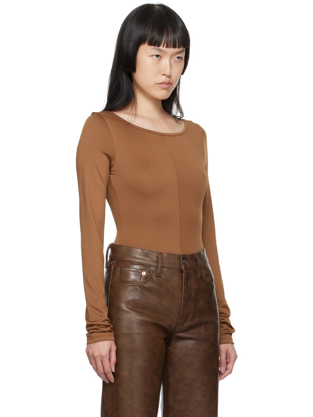 Brown Paulette Bodysuit - 2
