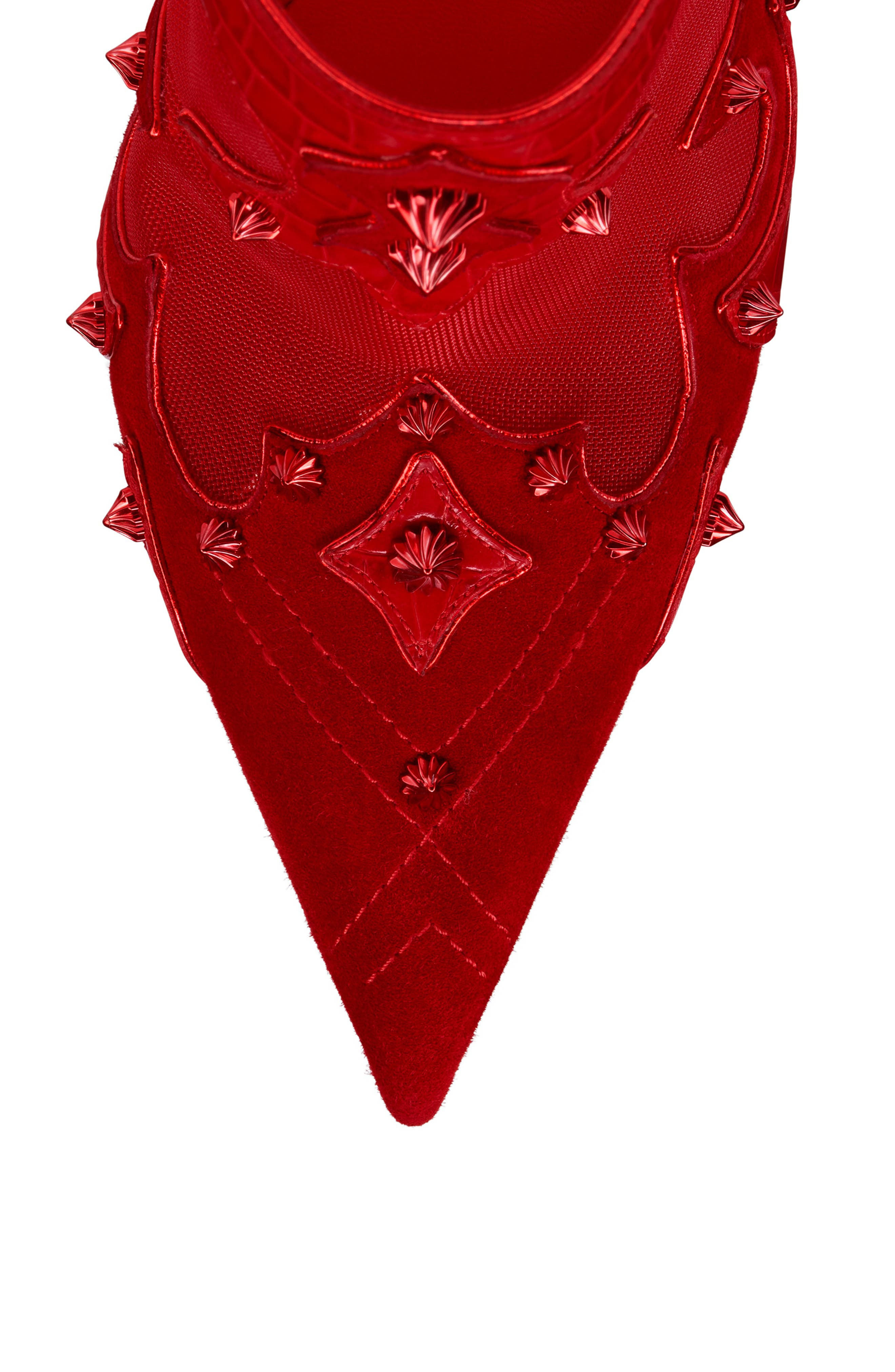 Christian Louboutin Mulatiag Studded Pointed Toe Mule in Loubi at Nordstrom - 3