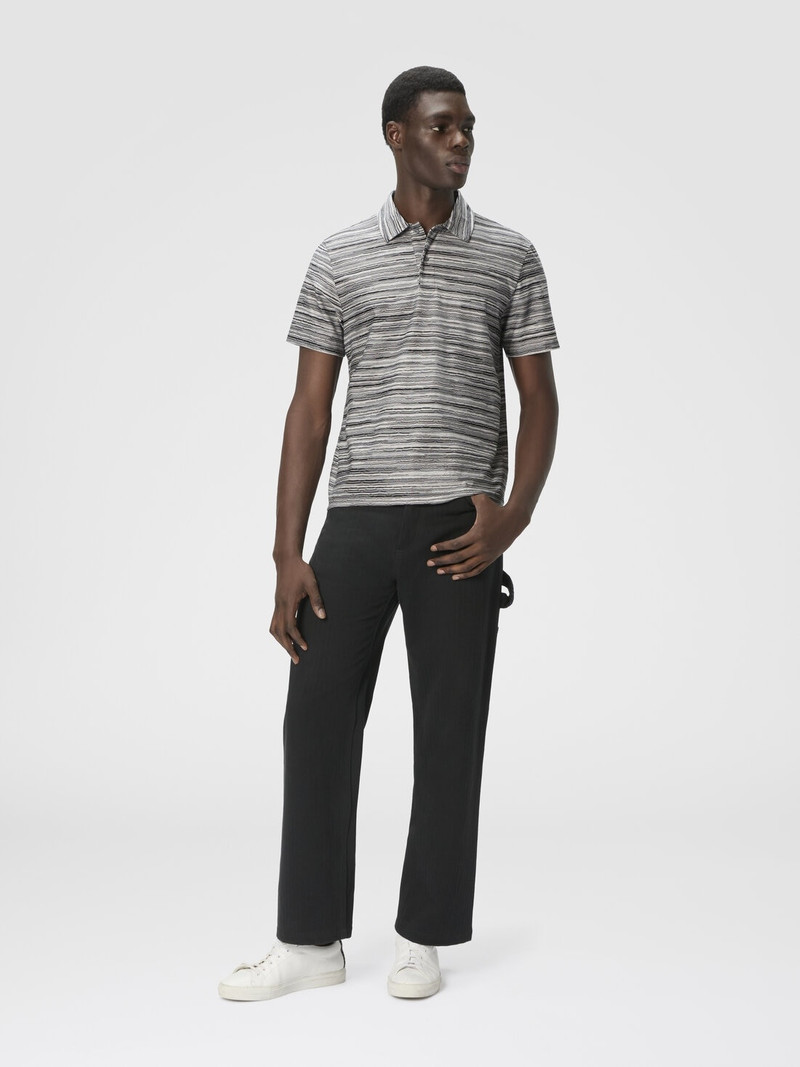 Missoni Short Sleeve Polo in Flame Jersey outlook