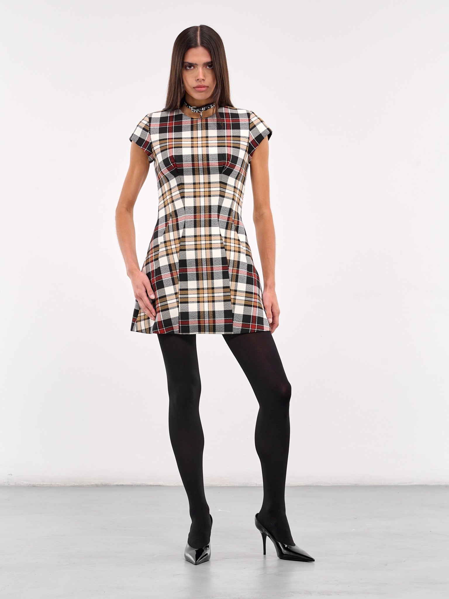 Check Mini Dress - 6