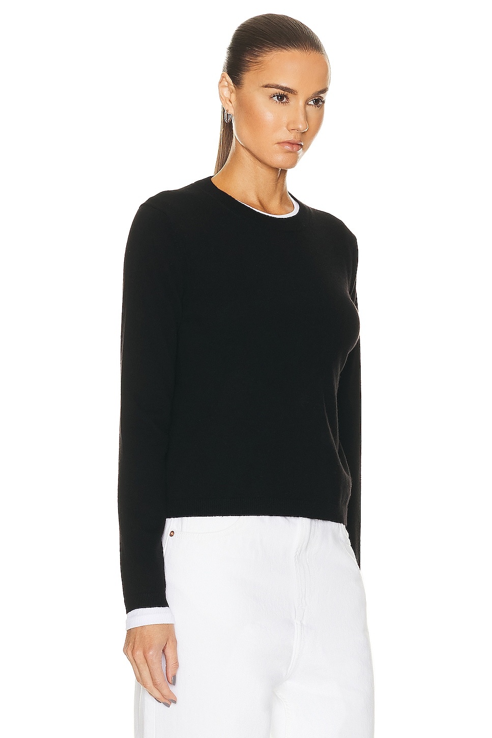 Shrunken Crew Cashmere Top - 2