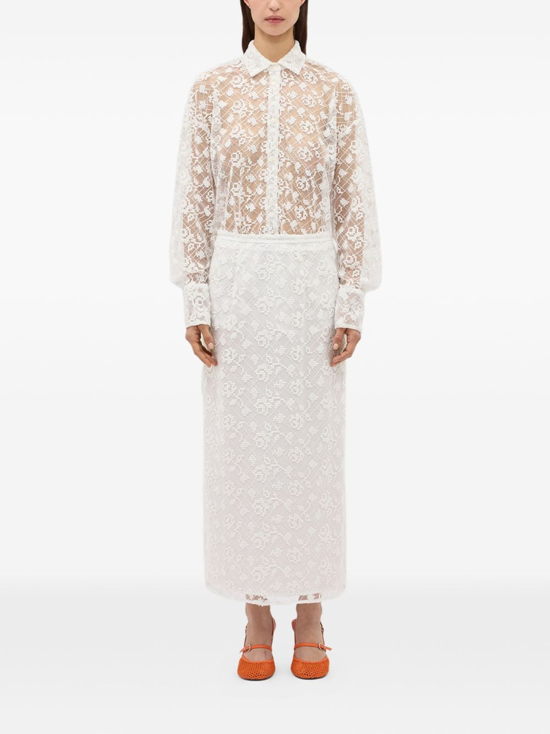 MSGM lace tie maxi skirt outlook