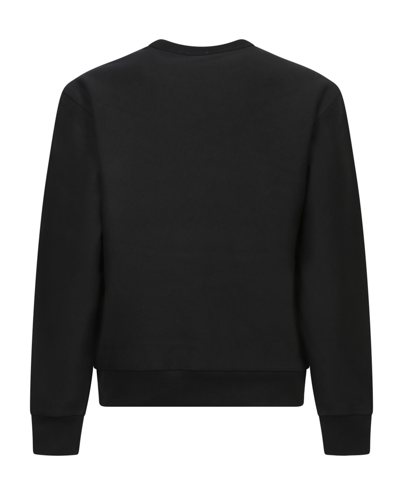 Black Cotton Blend Sweatshirt - 2