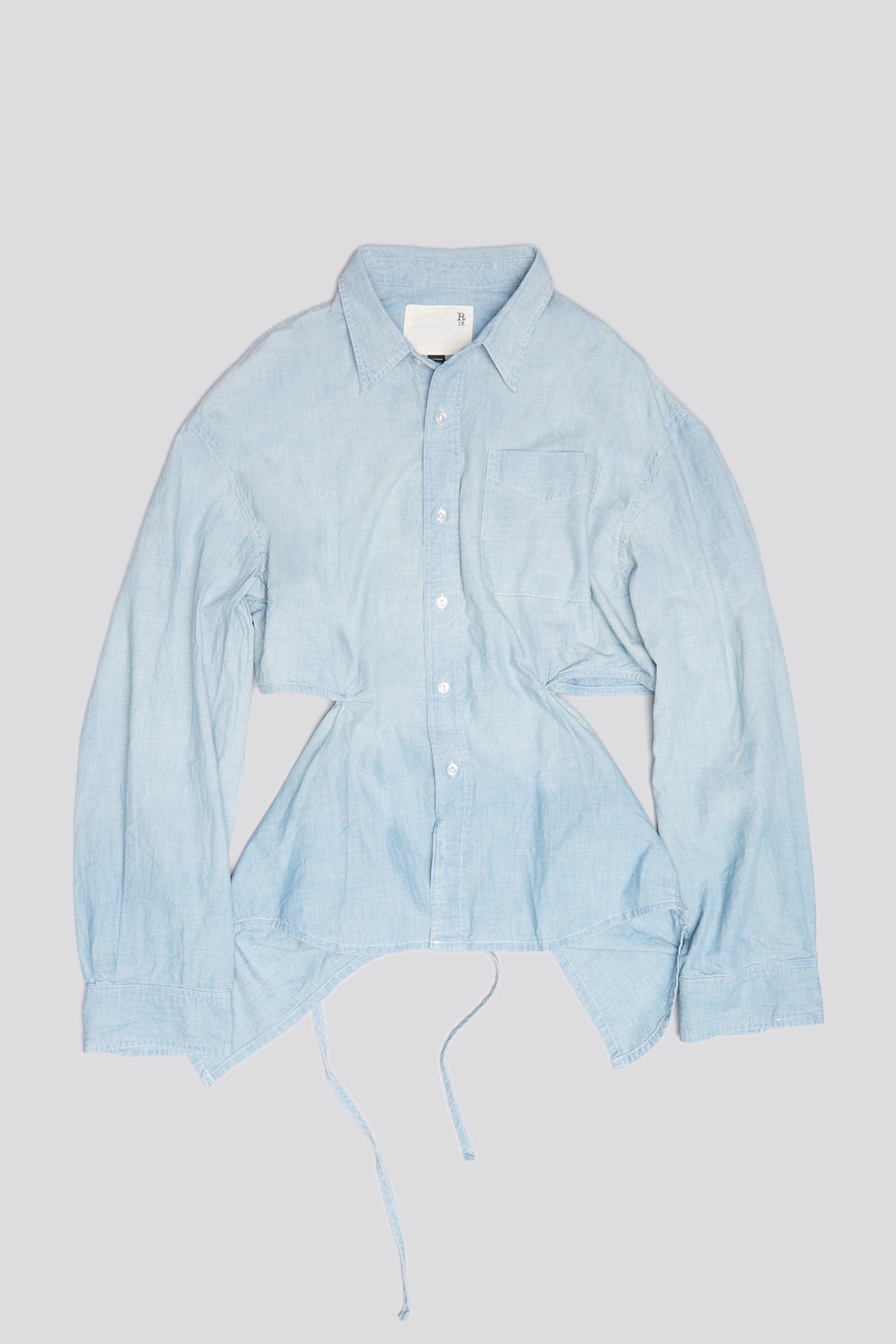 OPEN BACK SHIRT - VINTAGE BLUE - 1