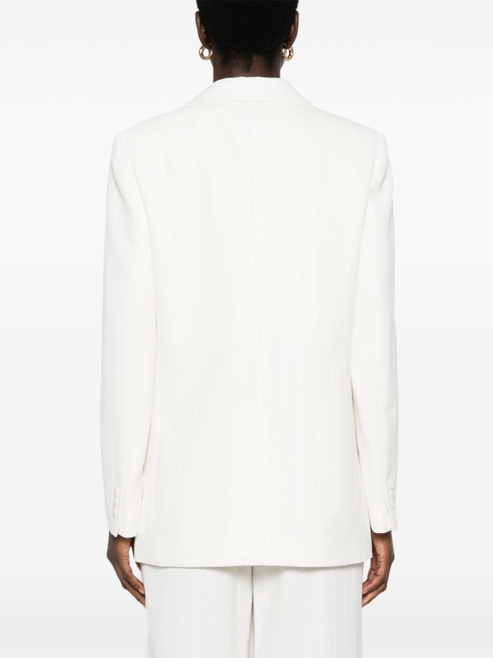 sequin-embellished blazer - 4