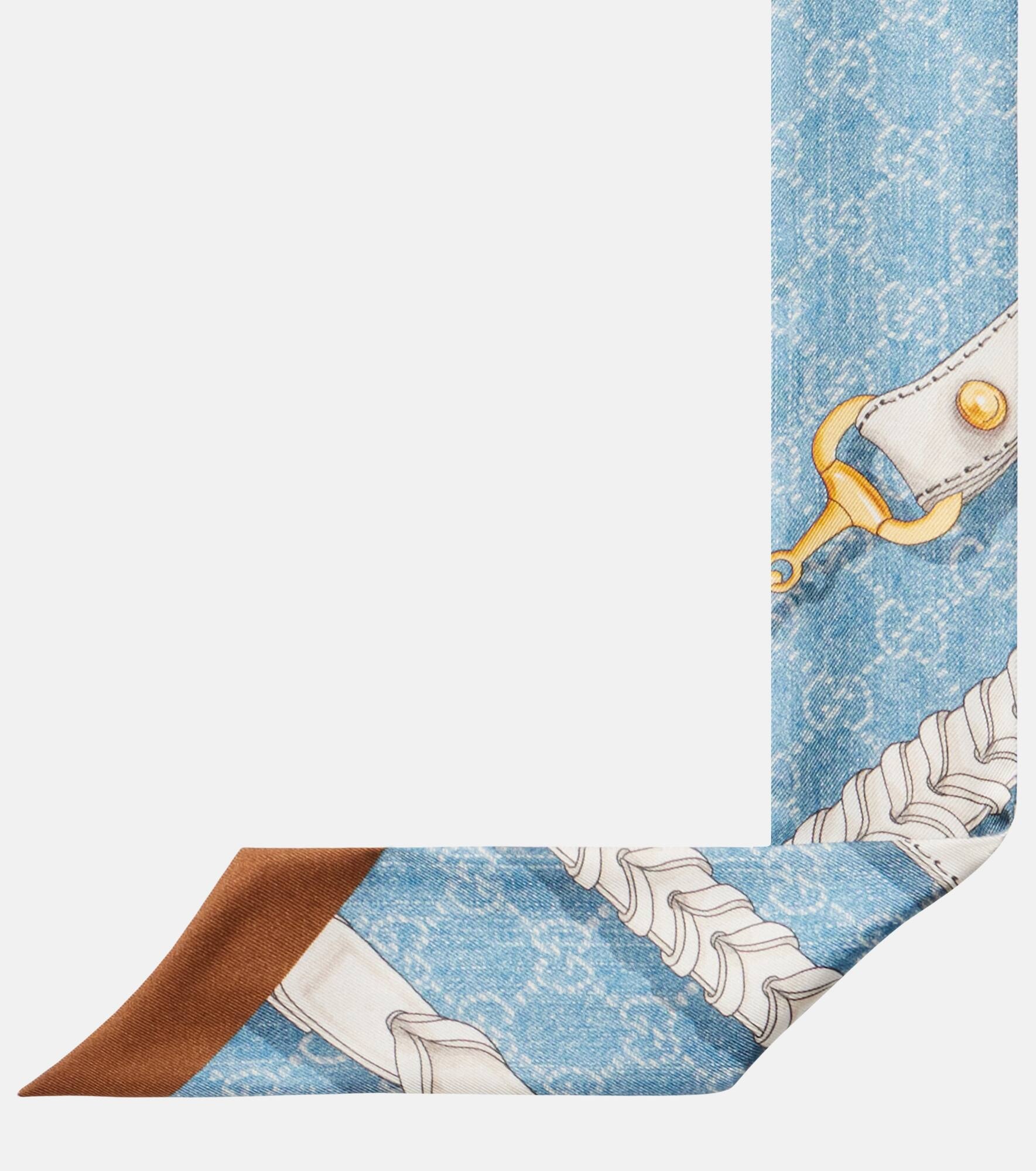 GG silk scarf - 5
