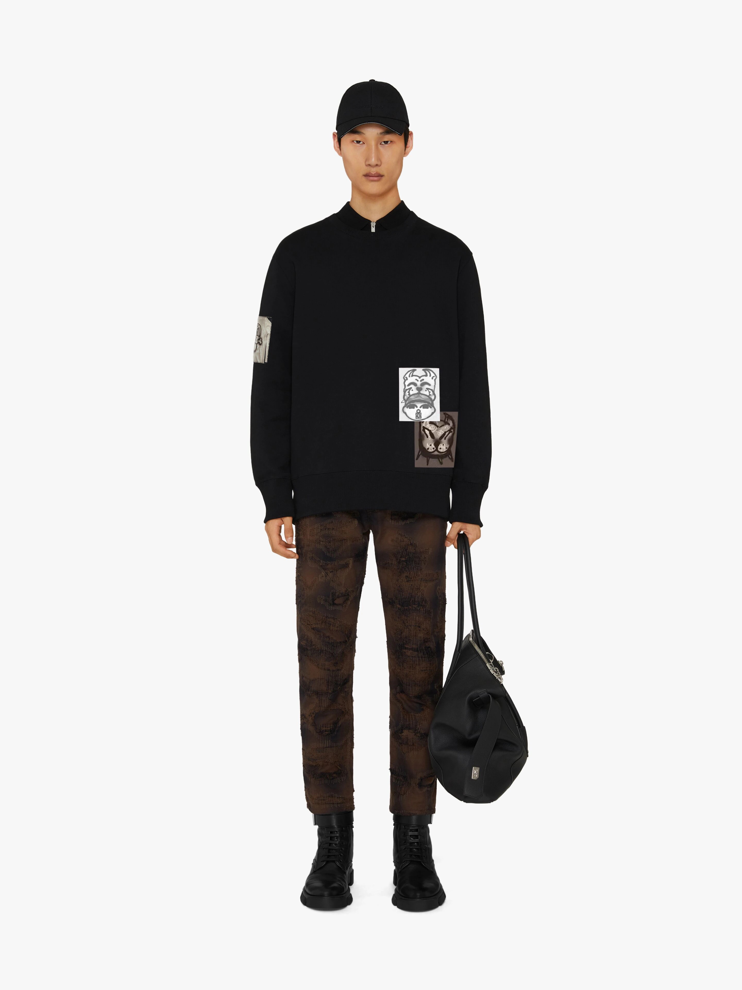 PANTS IN DESTORYED FLANNEL - 2