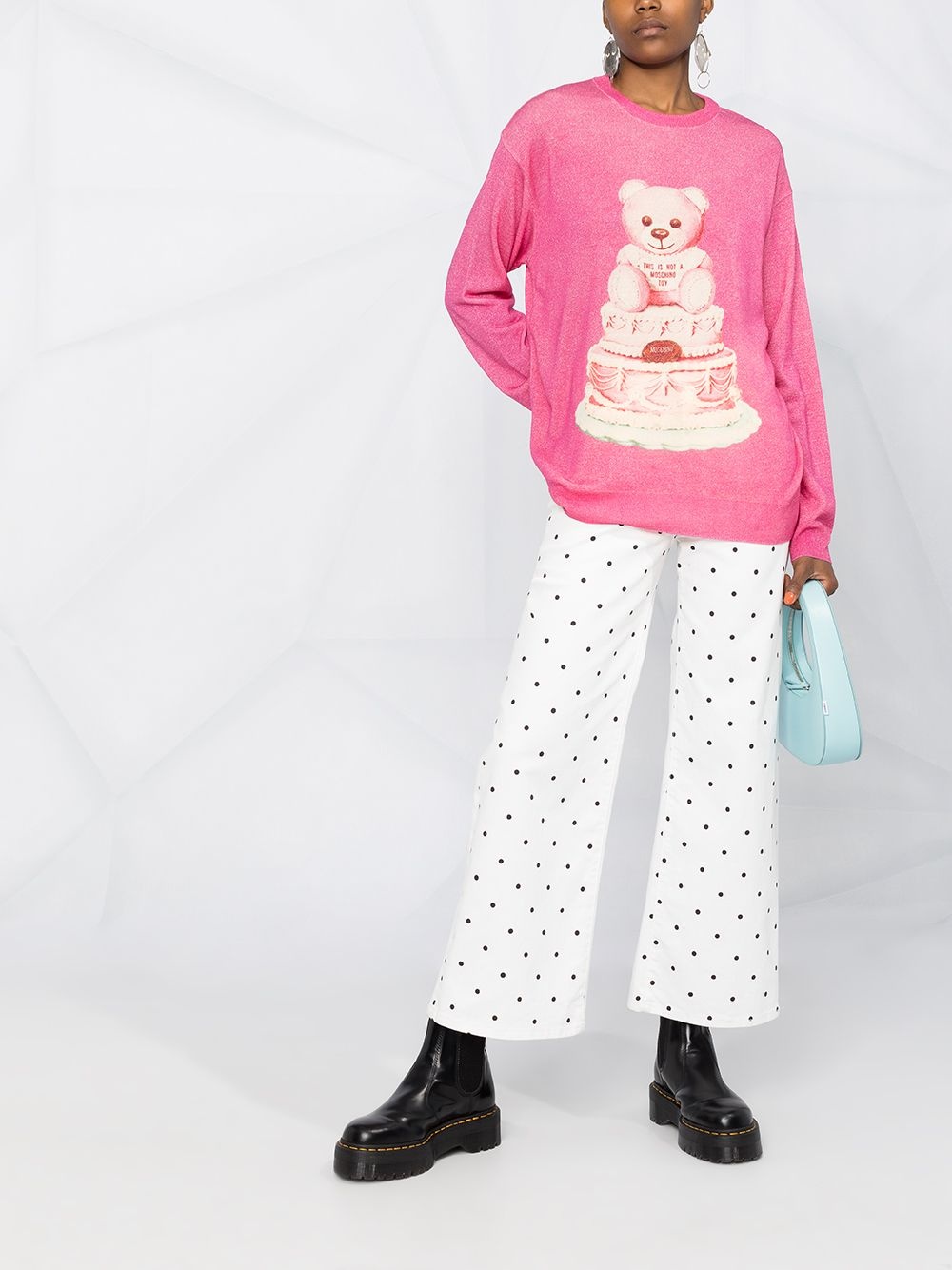 Cake Teddy print jumper - 2