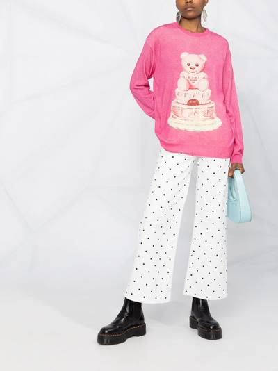 Moschino Cake Teddy print jumper outlook