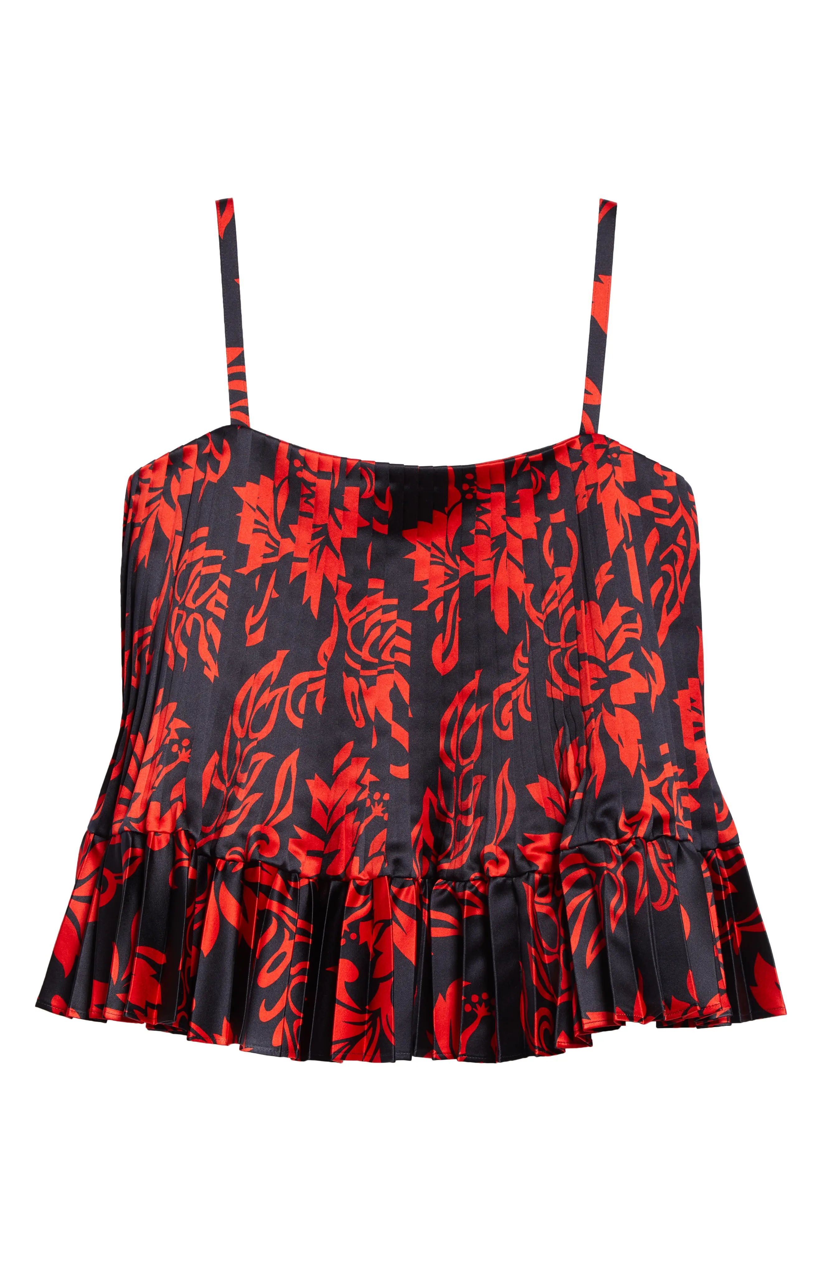 Floral Print Pleated Top - 6