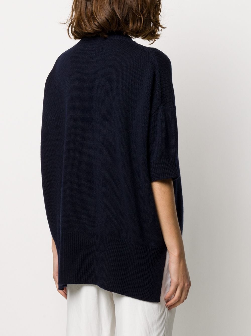 cropped sleeve jumper - 4