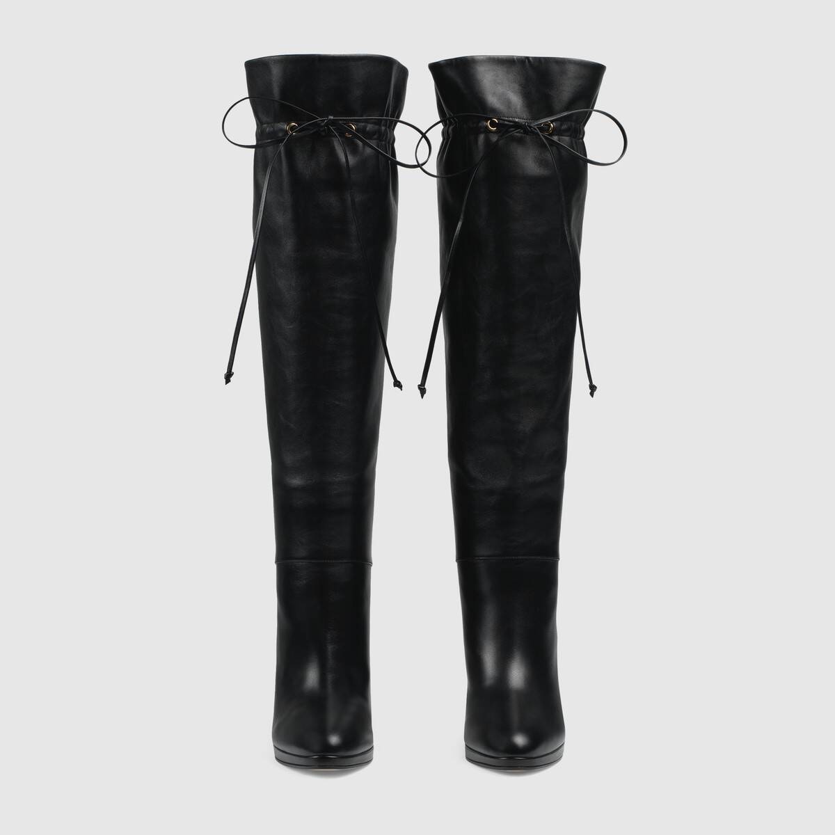 Women's knee-high boot with Double G - 3