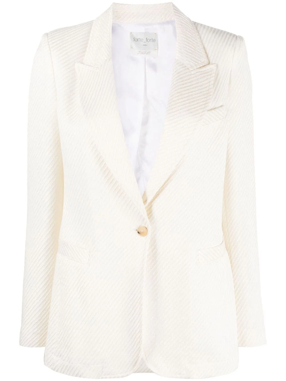 single-breasted button-fastening blazer - 1