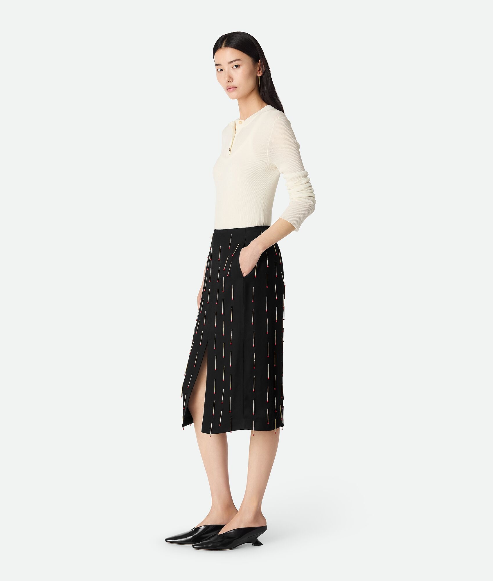 Viscose Skirt With Matches - 2