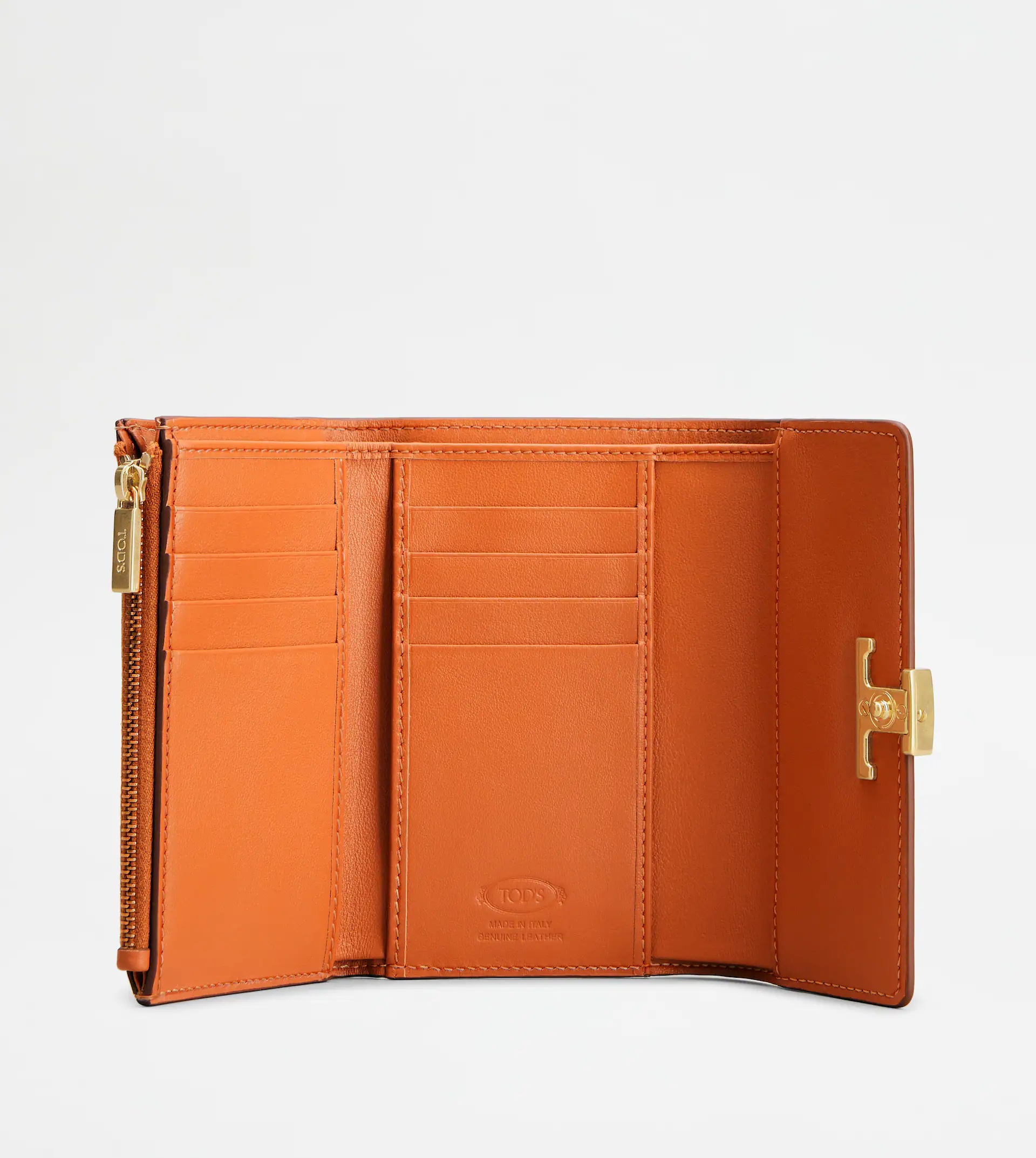 TIMELESS WALLET IN LEATHER - ORANGE - 2