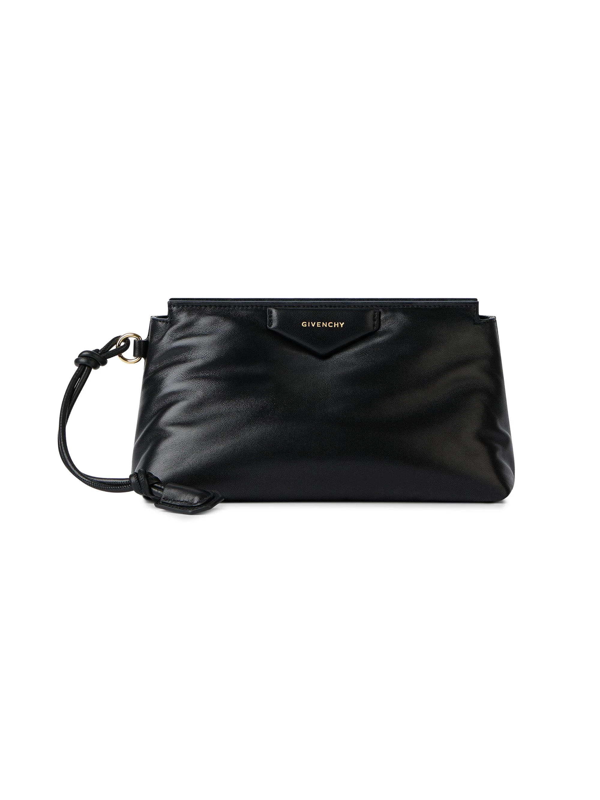 Women's Antigona Bomber Pouch in Nappa Leather - Black - 1