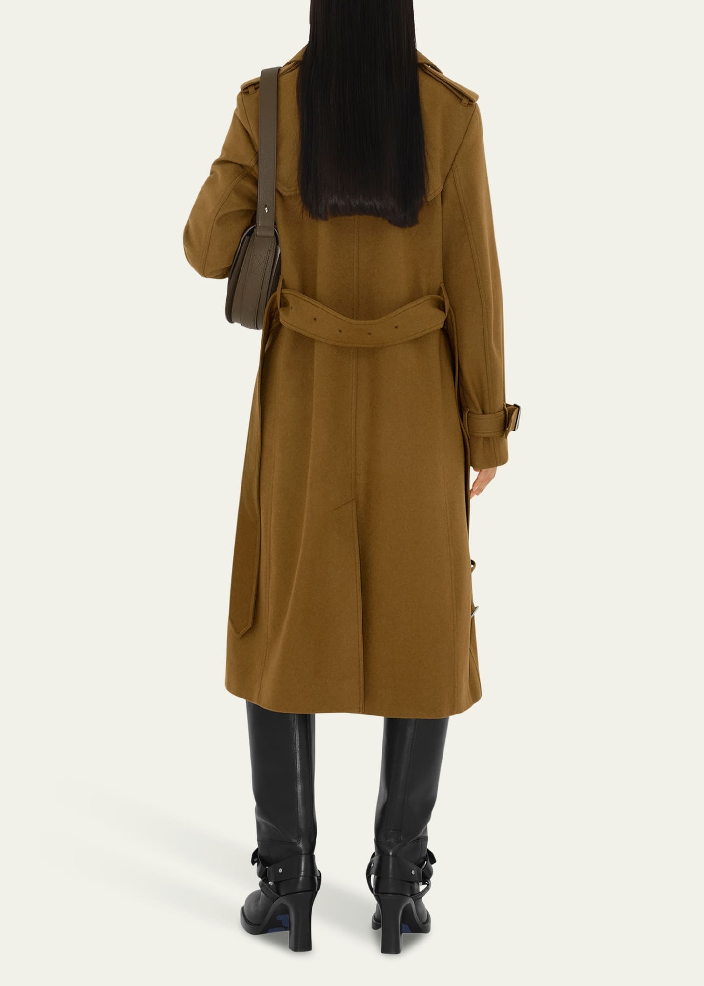 Cashmere Double-Breasted Trench Coat - 3