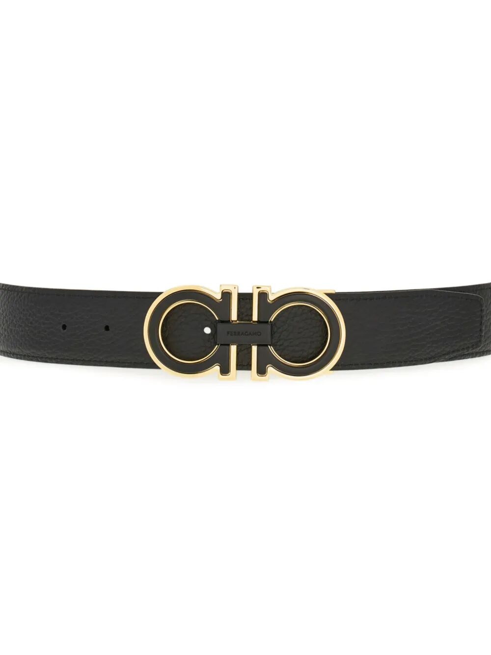 Ferragamo Men Double Finish Buckle Reversible Gancini Belt - 3