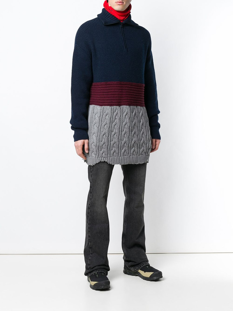 layered high neck sweater 3