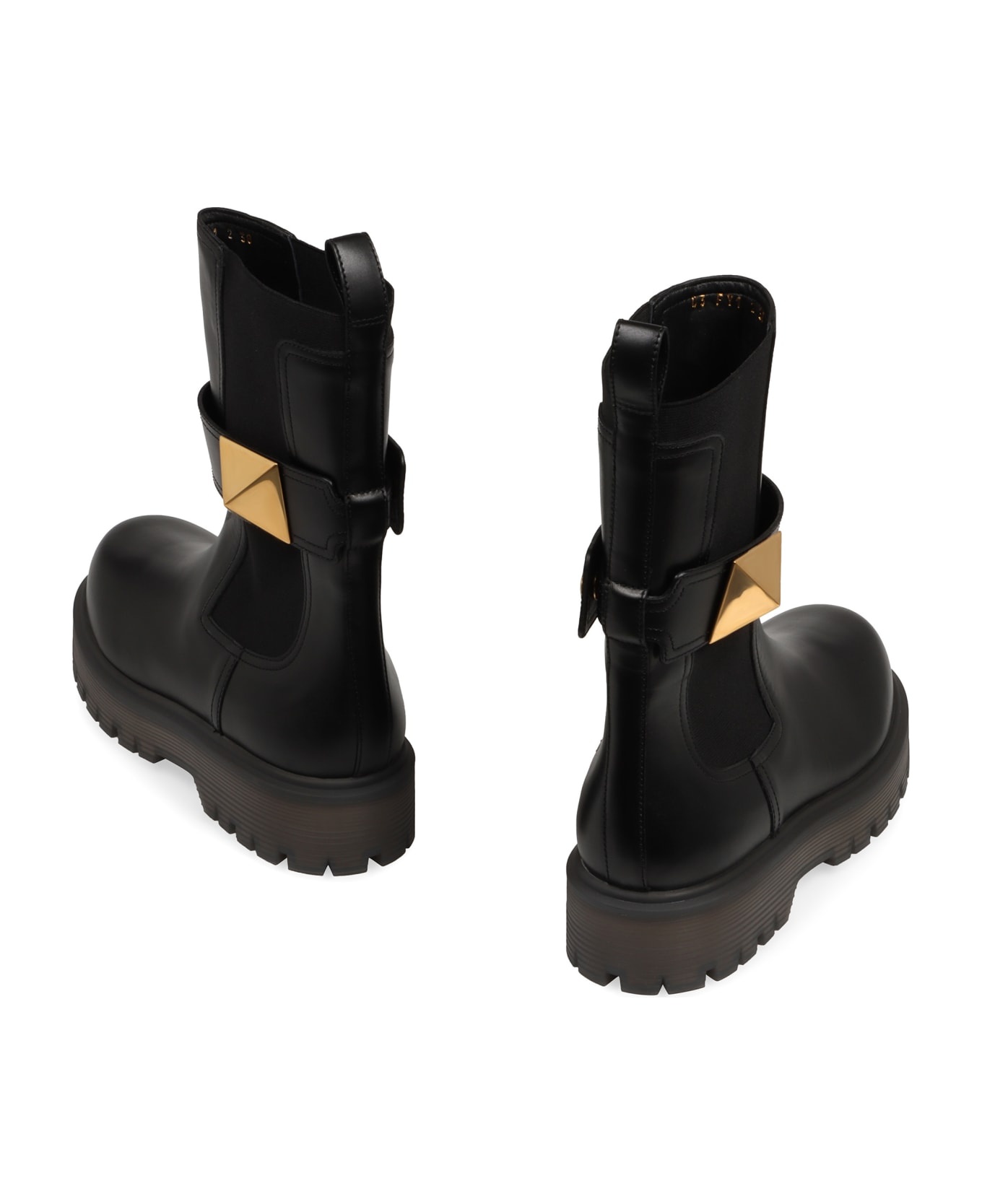 Valentino Garavani - One Stud Leather Chelsea Boots - 4