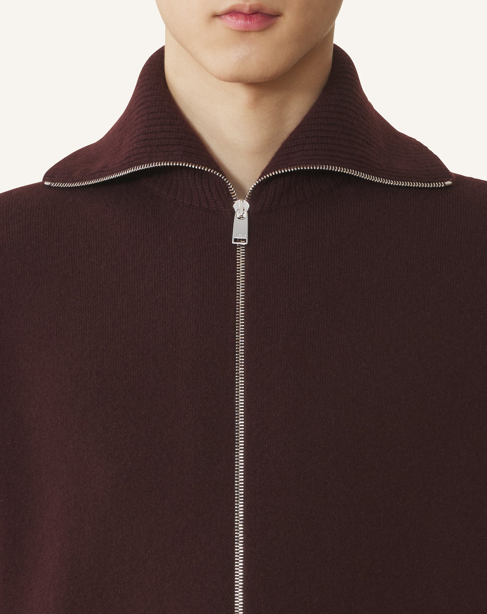 CASHMERE ZIP CARDIGAN - 5