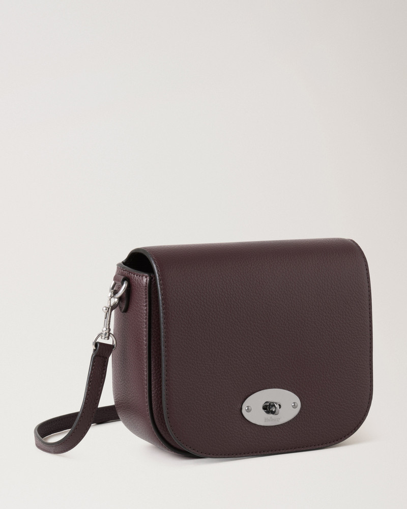 Small Darley Satchel Black Cherry Small Classic Grain 4