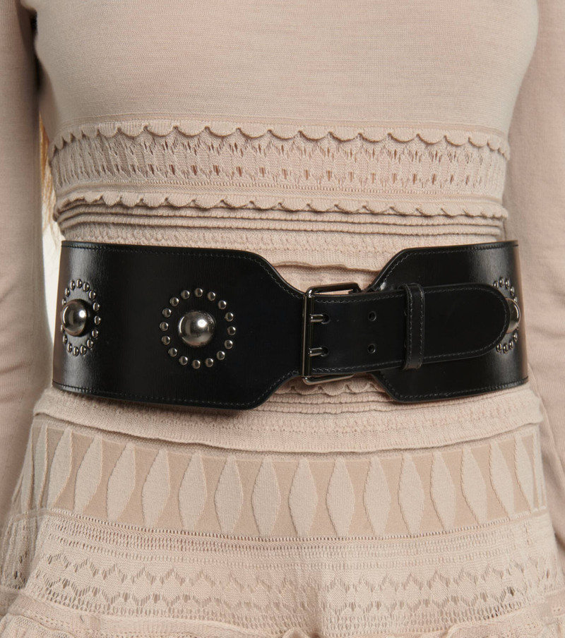 Alaïa Embellished leather belt outlook