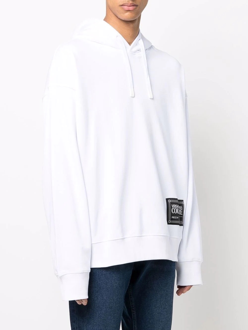 logo-patch long-sleeve hoodie - 3