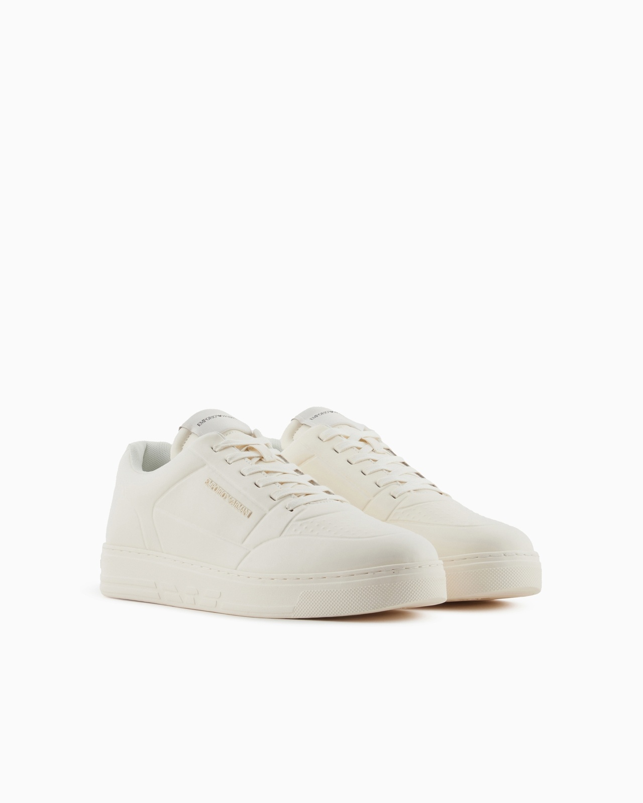 LEATHER SNEAKERS WITH SIDE LOGO - 2