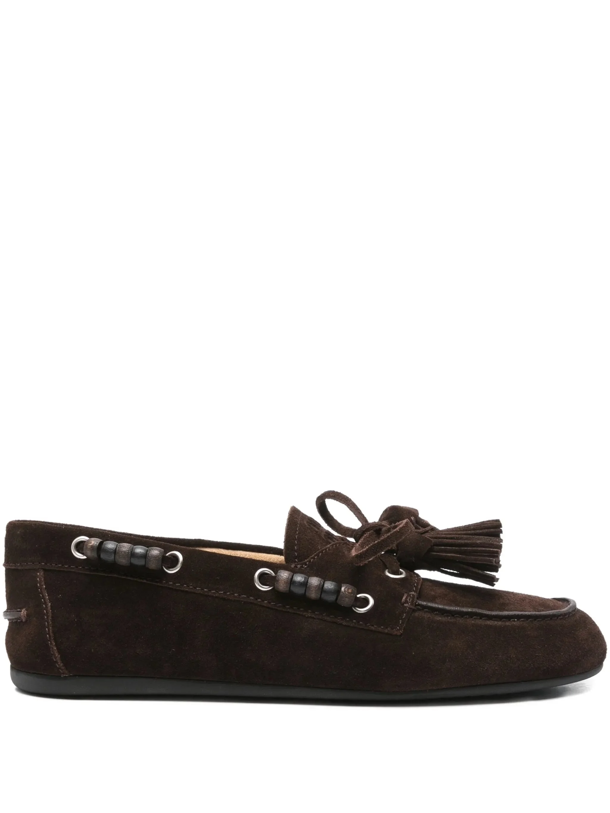 Miu Miu Beaded Tassels Loafers - 1