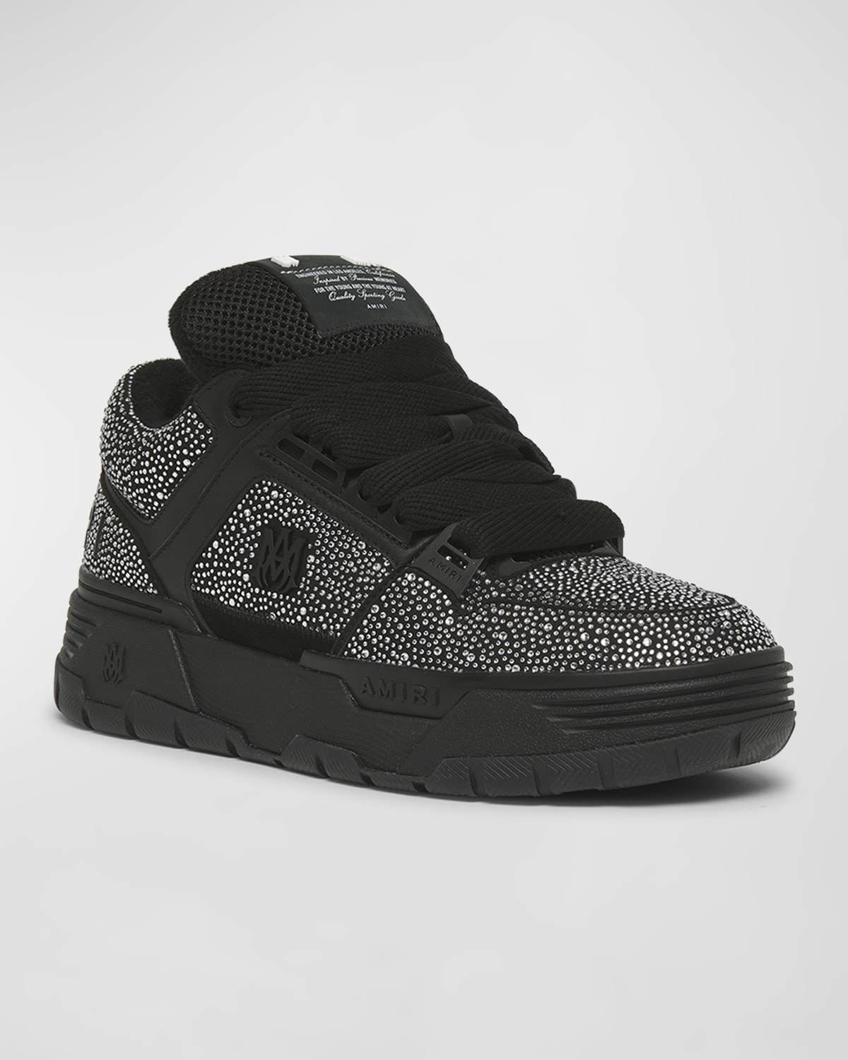Men's MA-1 Crystalized Mesh Bicolor High-Top Sneakers - 2