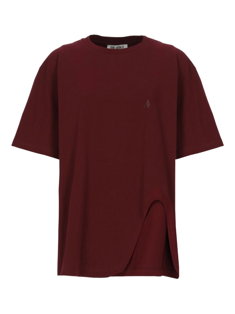 side-split T-shirt - 1