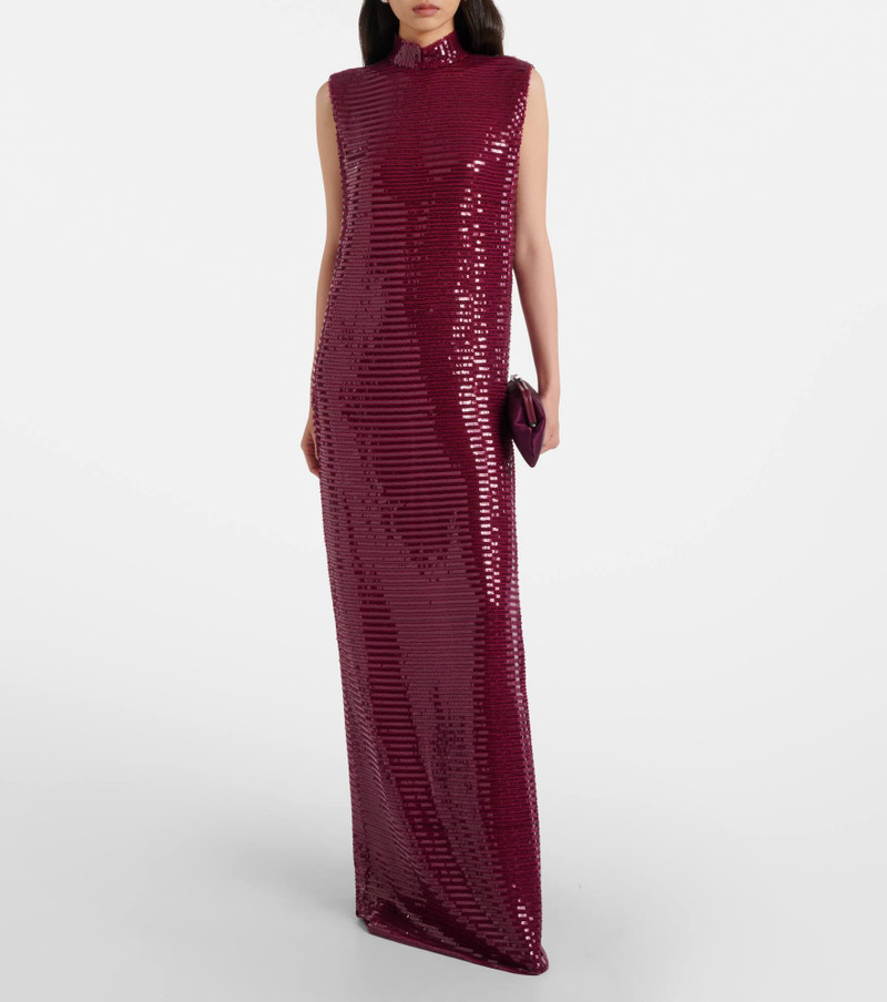 Taller Marmo Miami sequined gown outlook