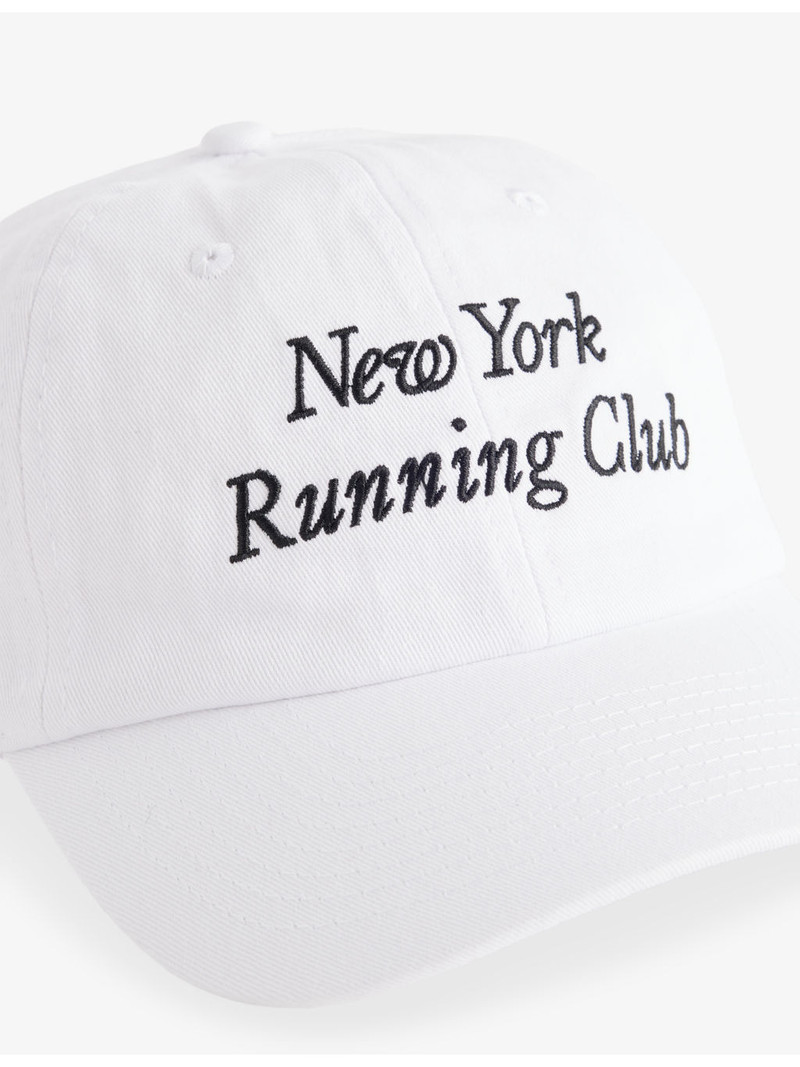 Sporty & Rich Run Club Embroidered Cotton Baseball Cap outlook