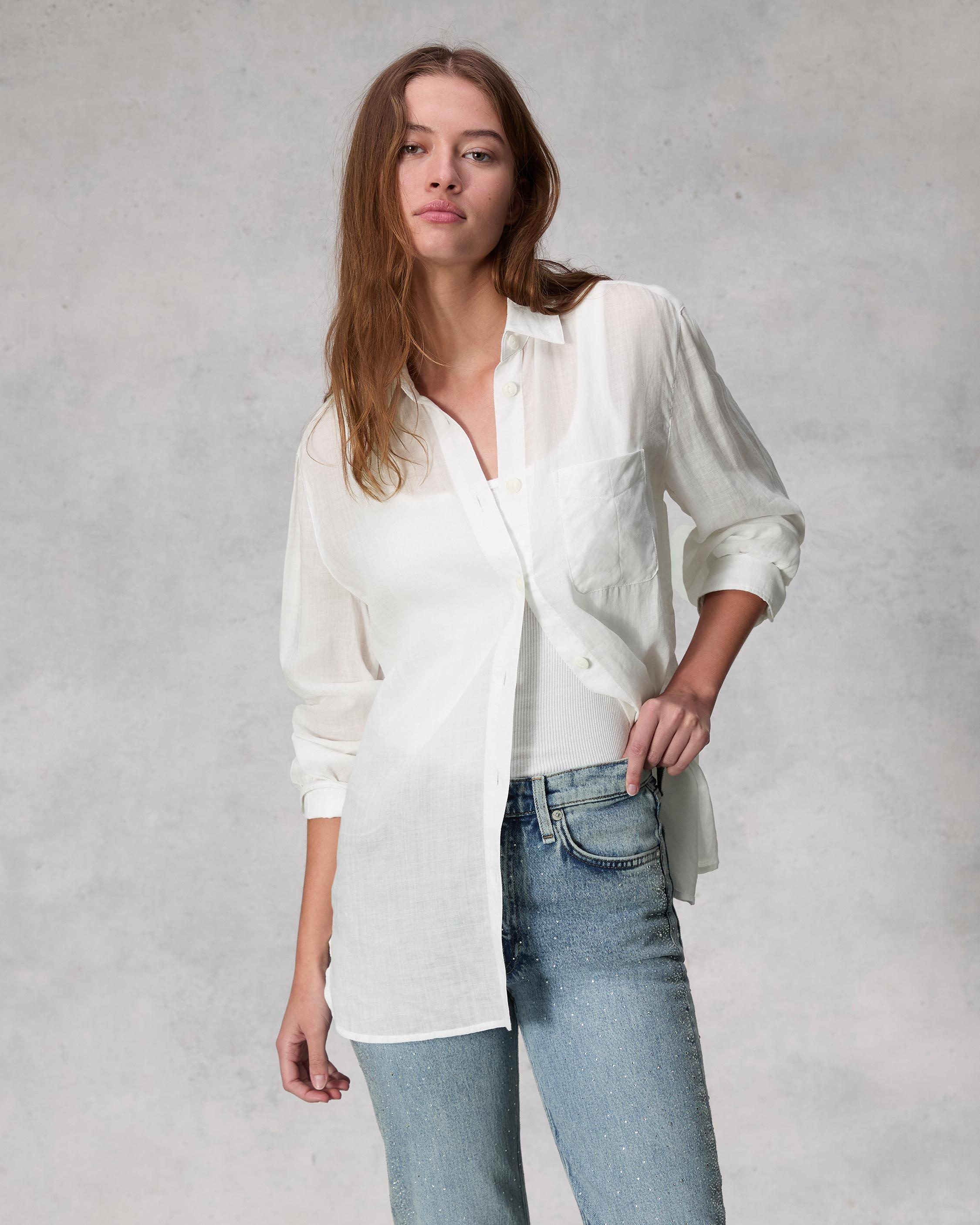 Maxine Linen Shirt
Relaxed Fit Button Down - 7