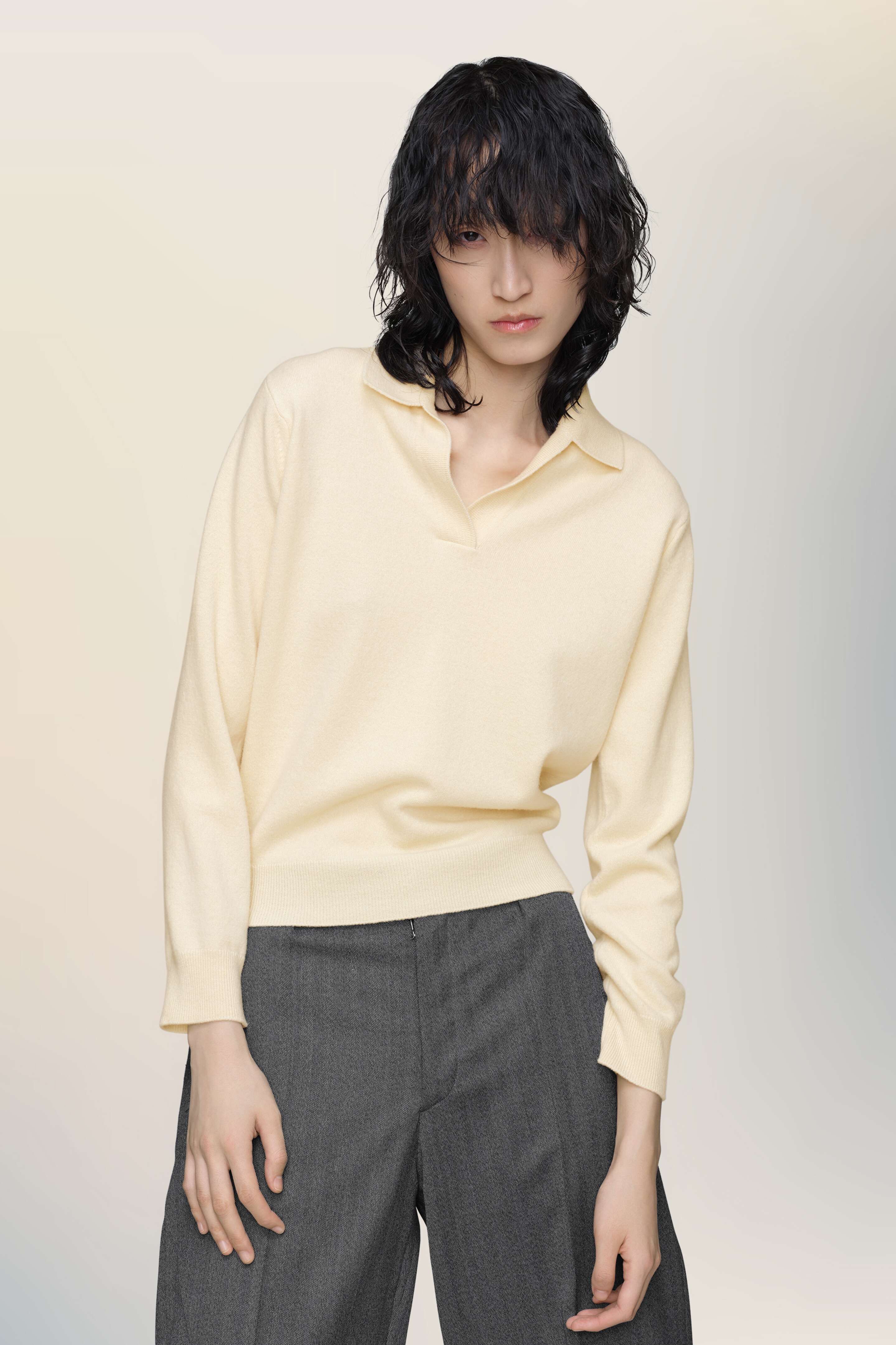 Polo knit top - 3