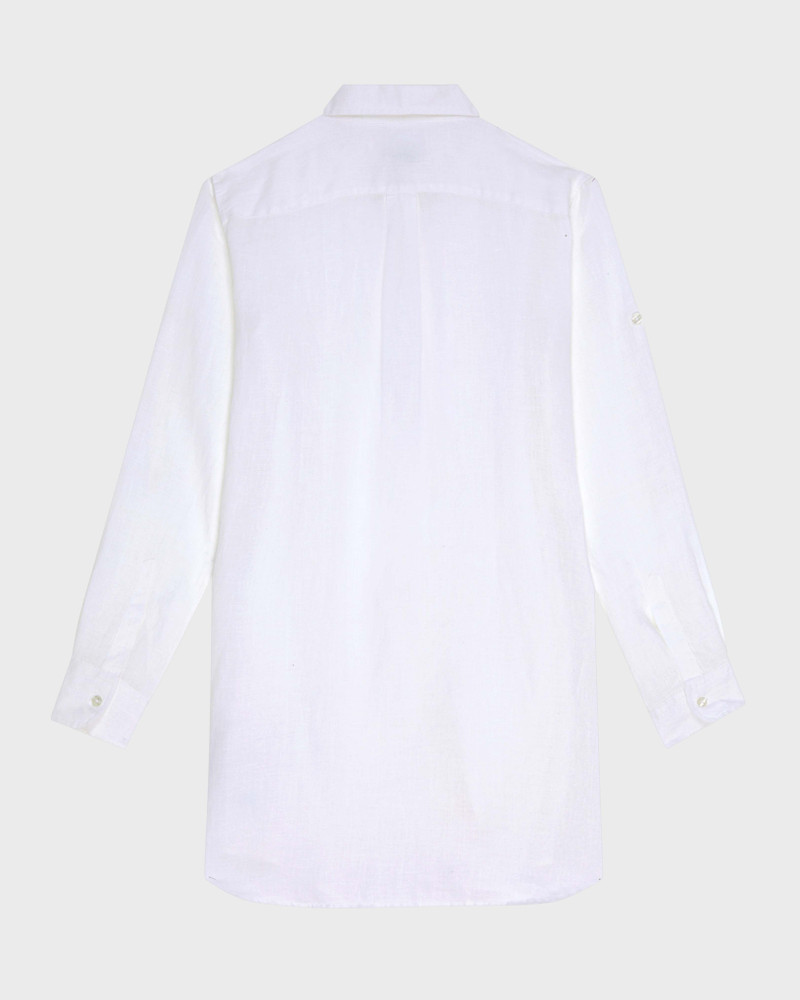 Vilebrequin Women long sleeves Linen Shirt Solid outlook