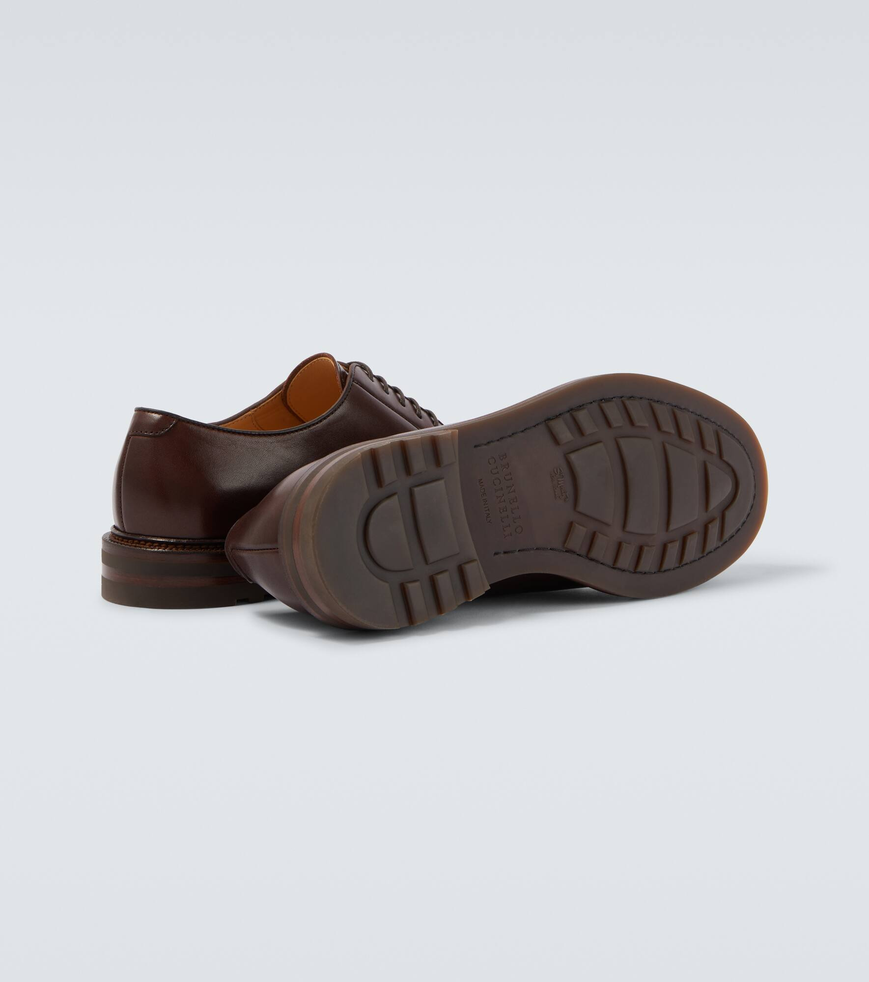 Leather derby shoes - 7
