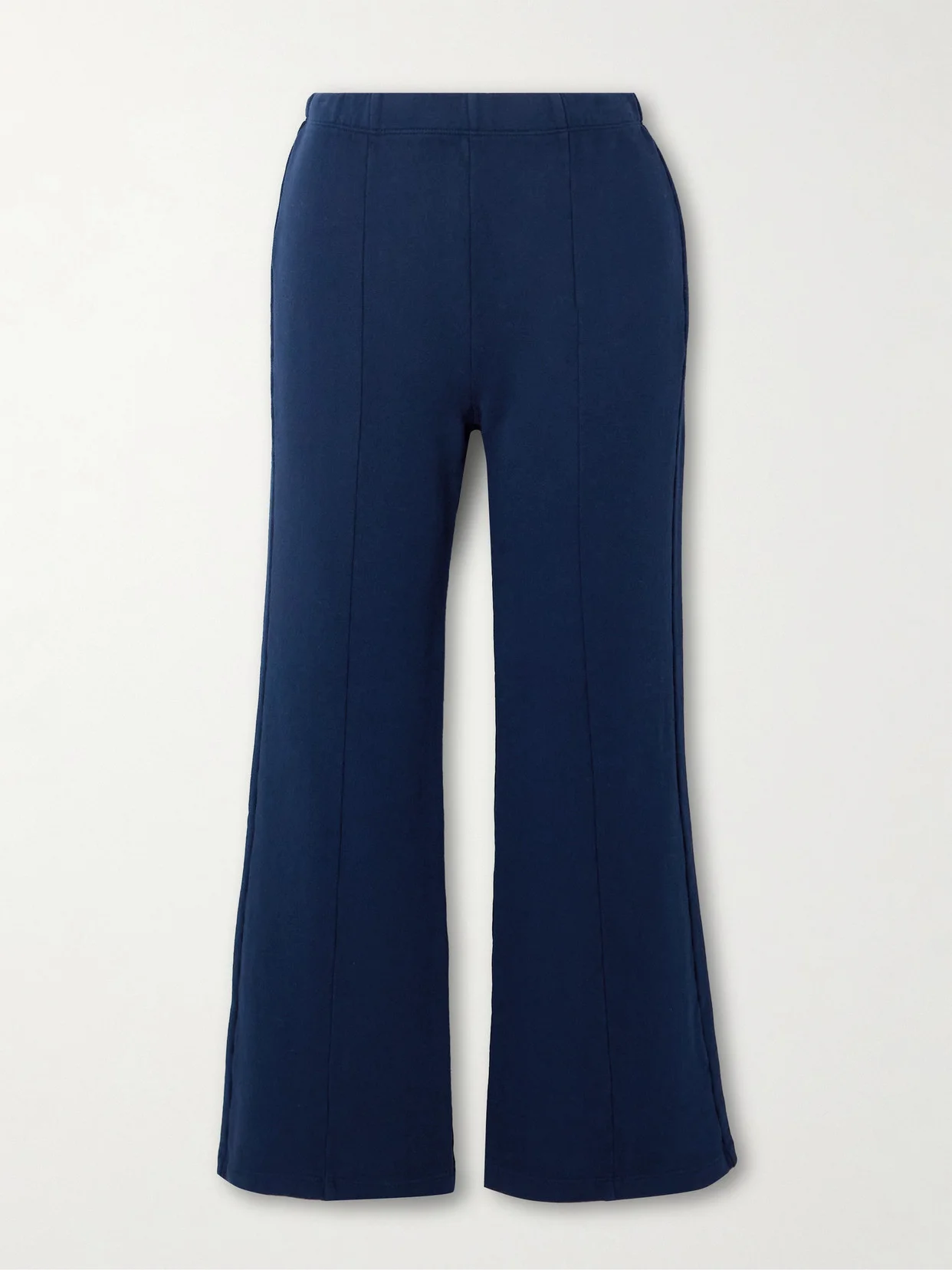 Fili Kick Cropped French Cotton-terry Flared Pants - 1
