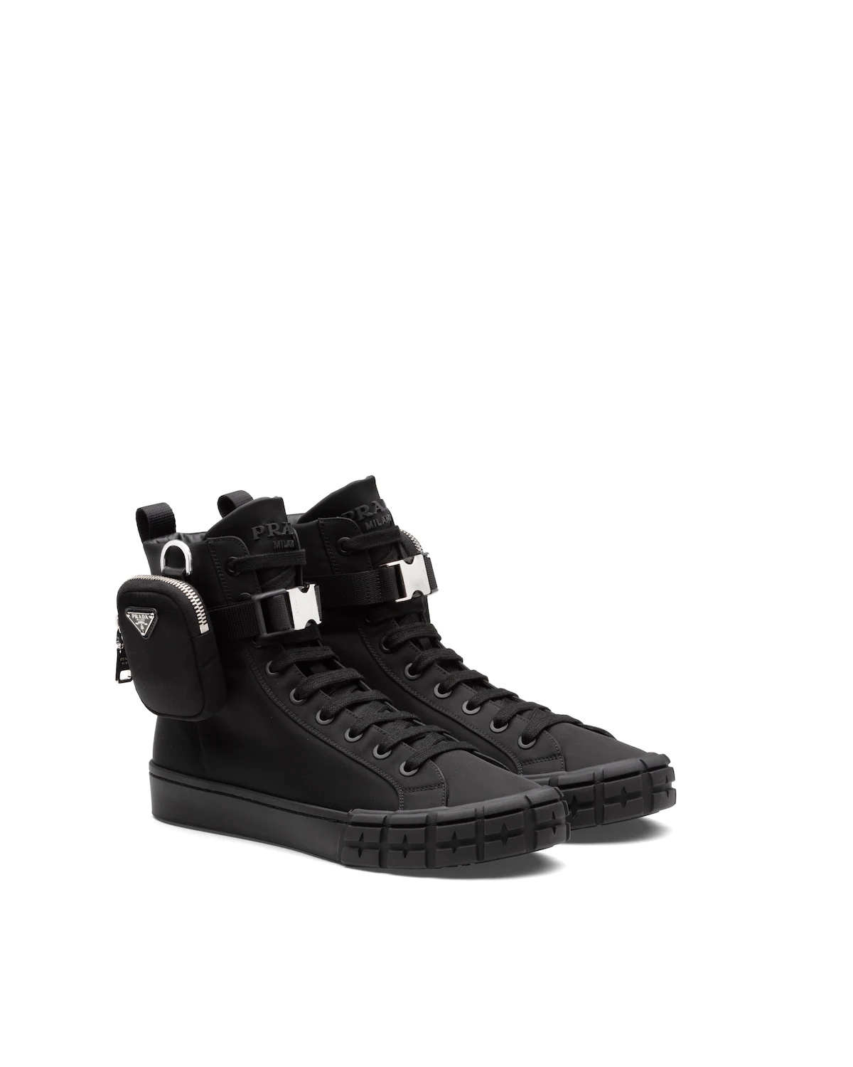 Prada Wheel Cassetta high-top sneakers - 2