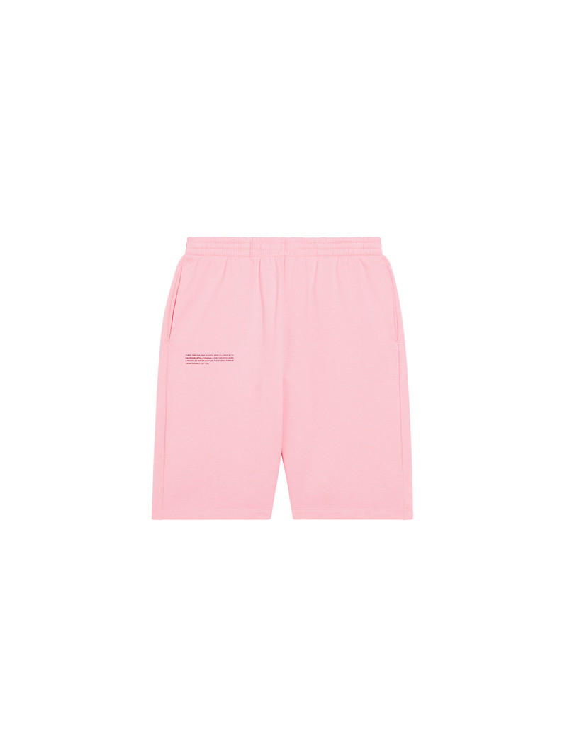 PANGAIA Womens 365 Midweight Long Shorts - Sakura Pink outlook