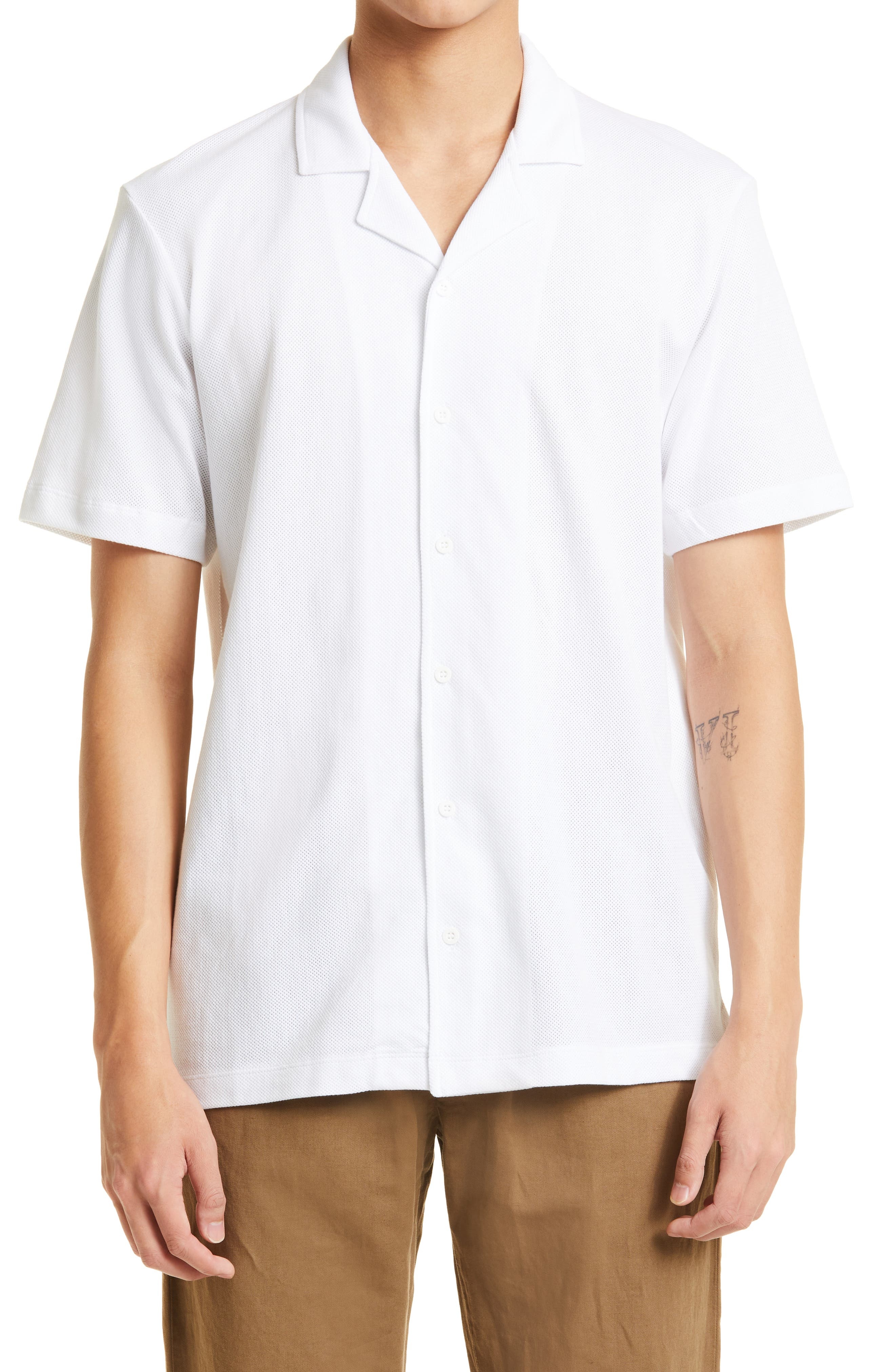 Men's Riviera Cotton Button-Up Shirt - 1