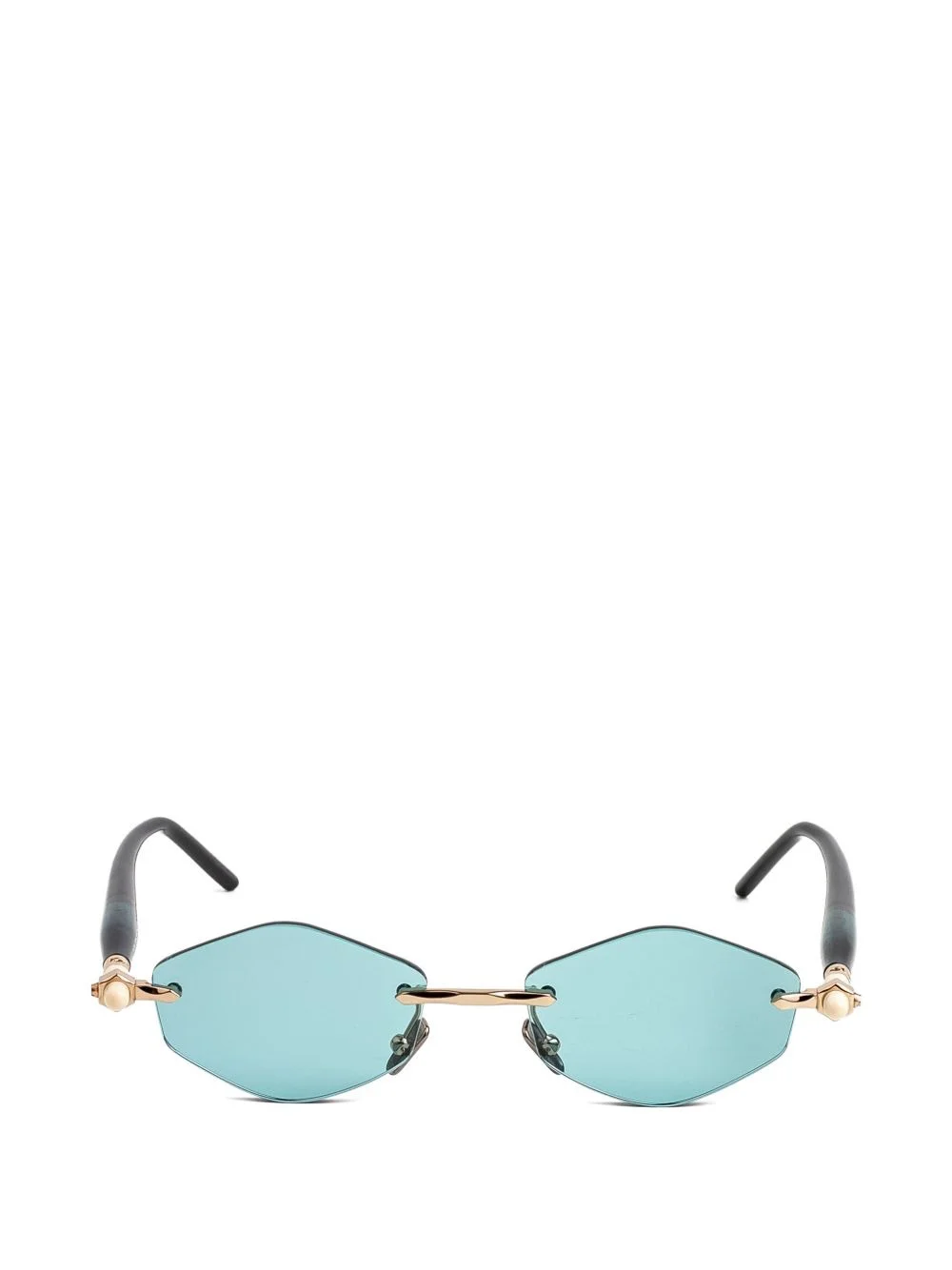 P60 geometric-frame rimless sunglasses - 1