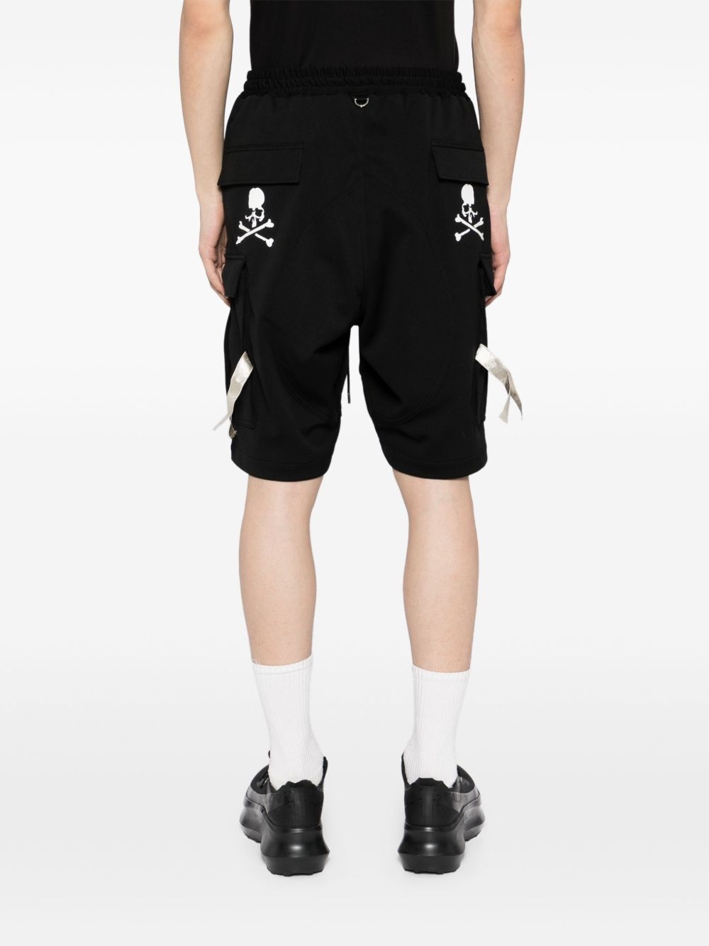 drawstring cargo shorts - 4