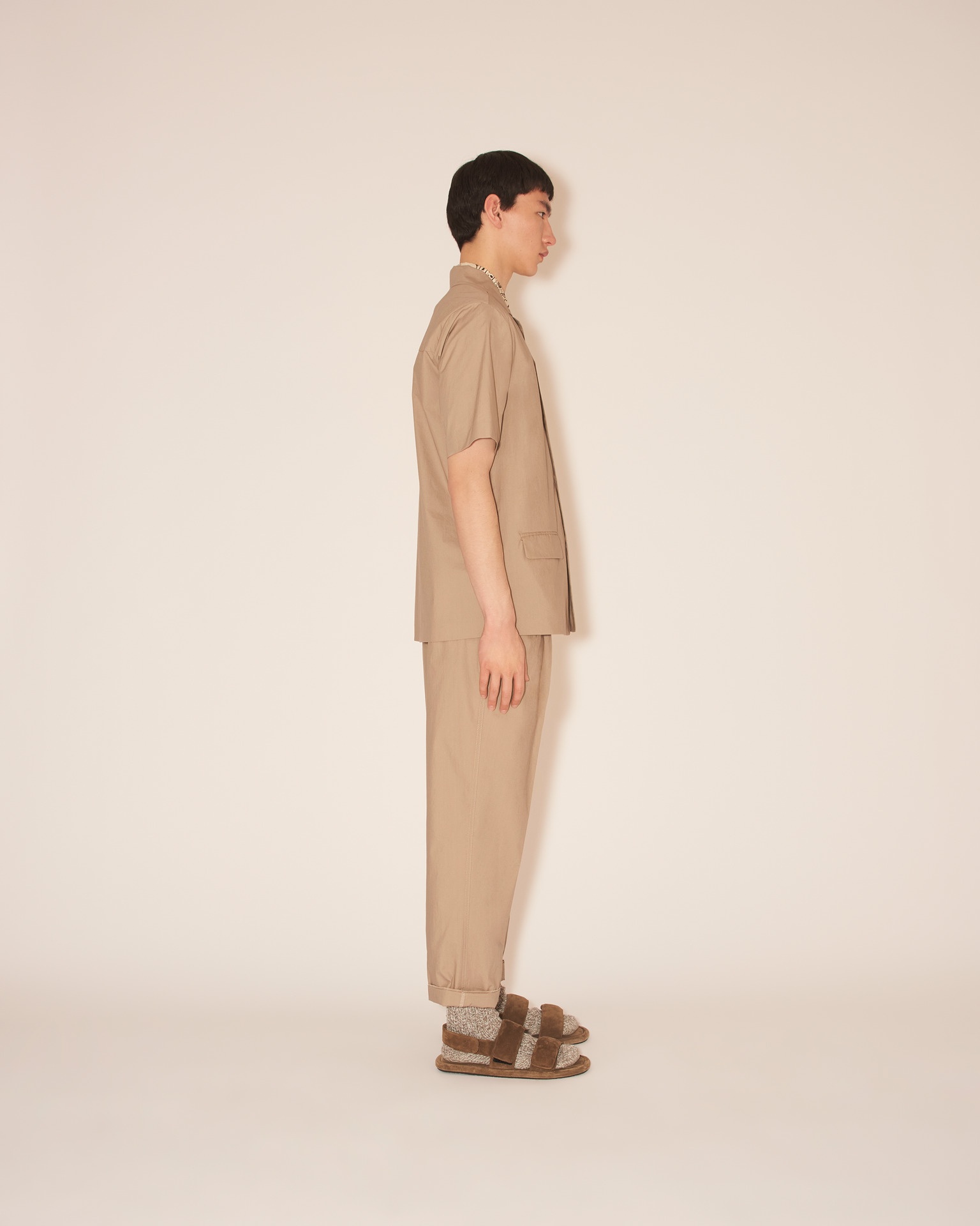 MAXIM - Short-sleeve shirt - Stone - 3