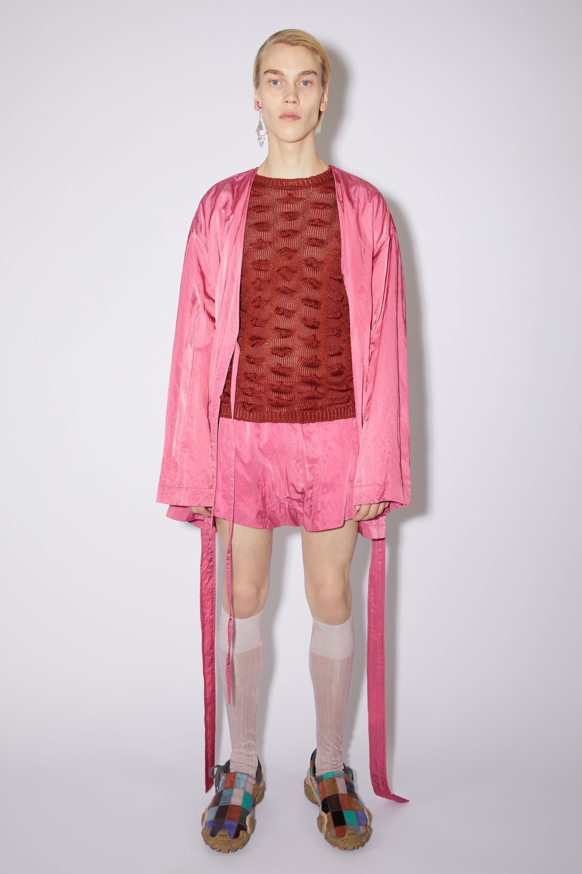 Satin shorts - Fuchsia pink - 2