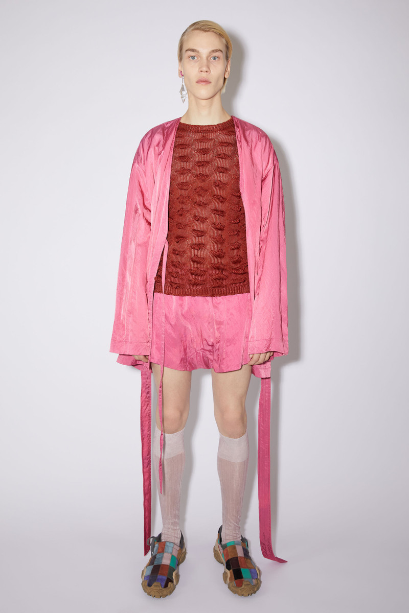 Acne Studios Satin shorts - Fuchsia pink outlook