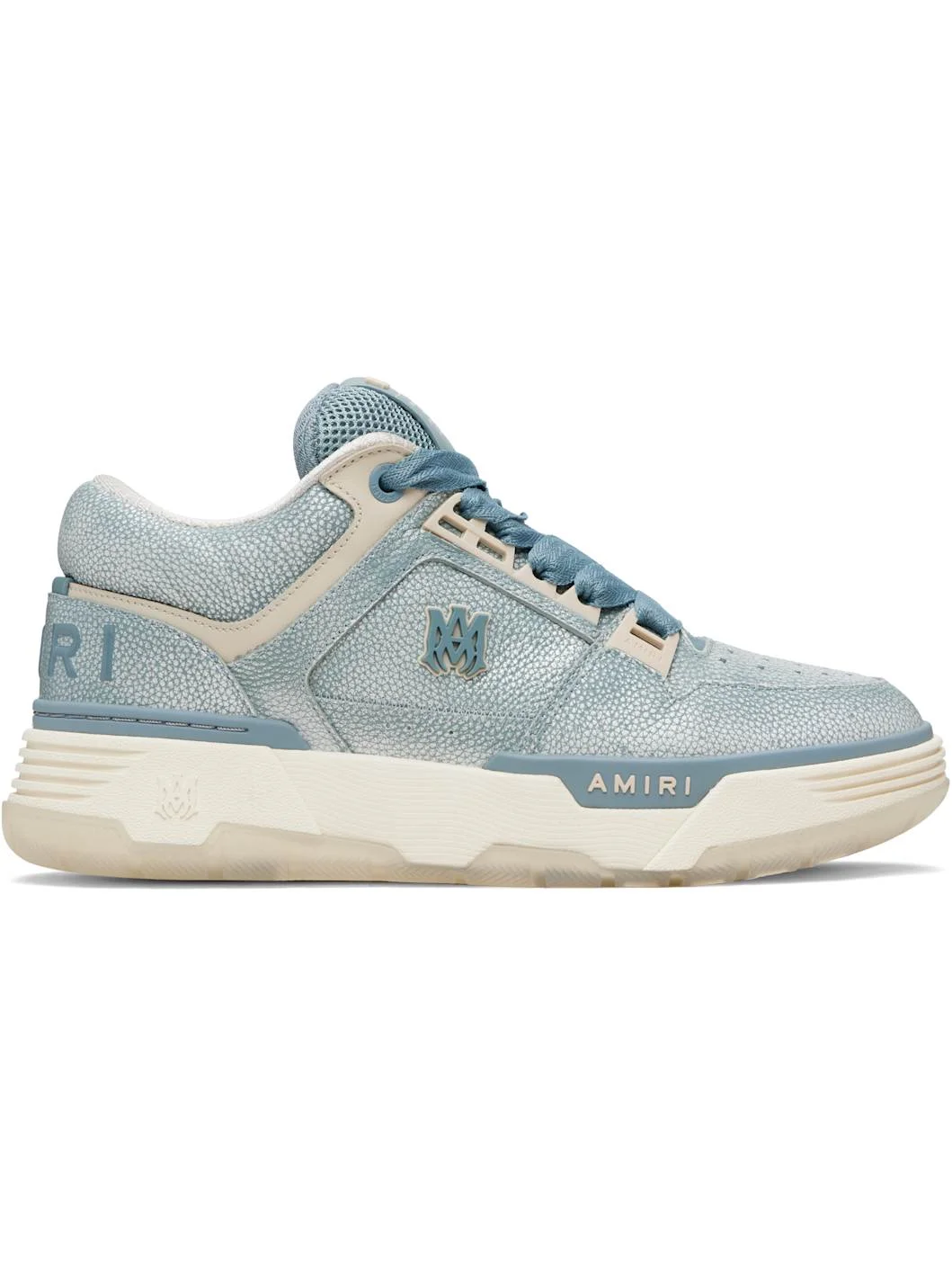 Blue Pebbled MA-1 Sneakers - 1